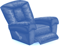 Free sofa chair lazy boy vector